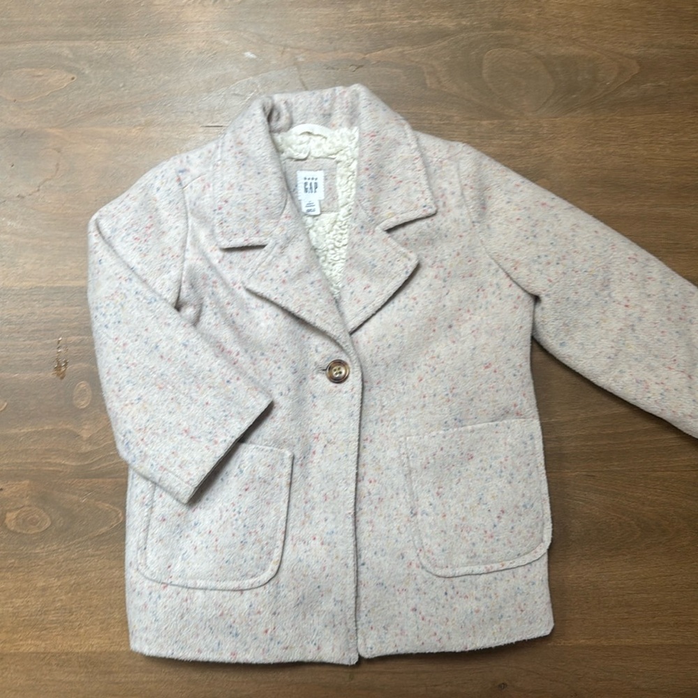 Gap Baby Sherpa Lined Peacoat